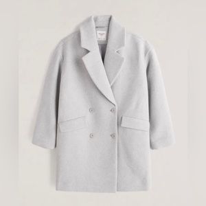 Abercrombie Grey oversized jacket.